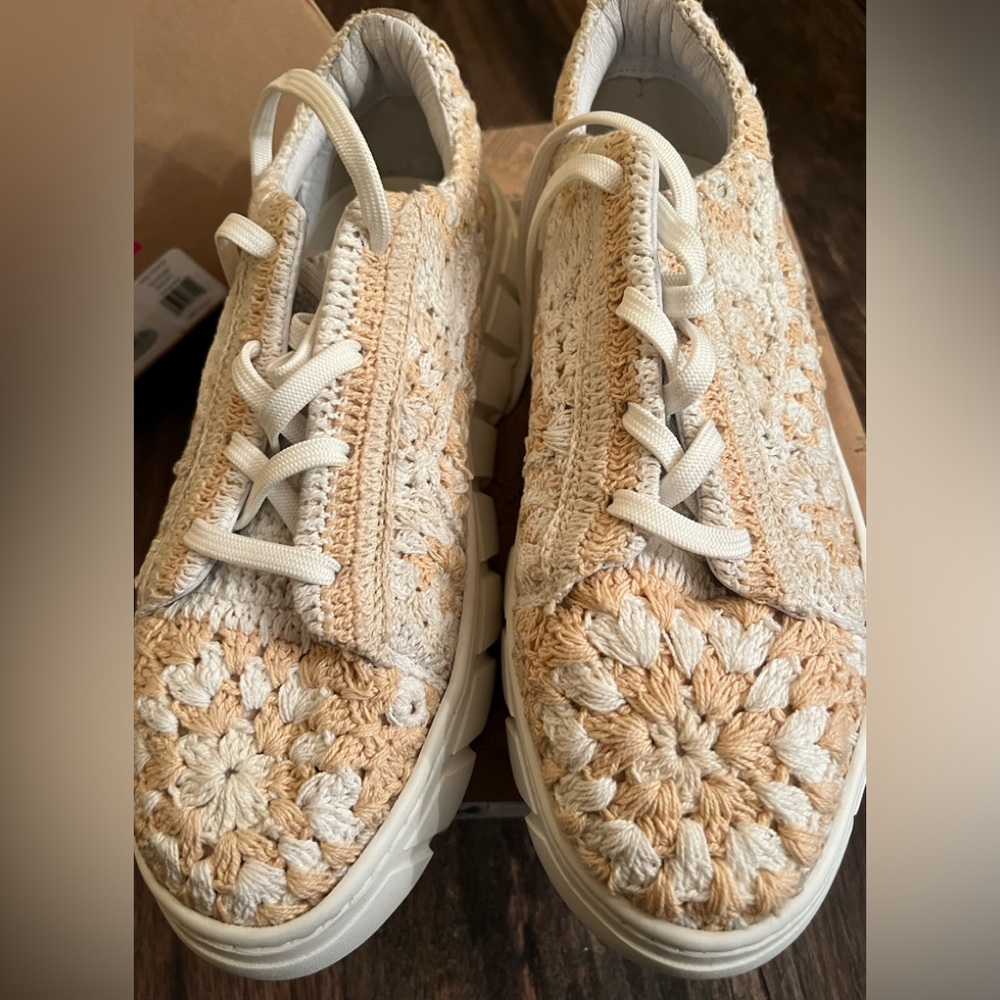 Free People Catch me if you can crochet sneaker FREE SHIPPING